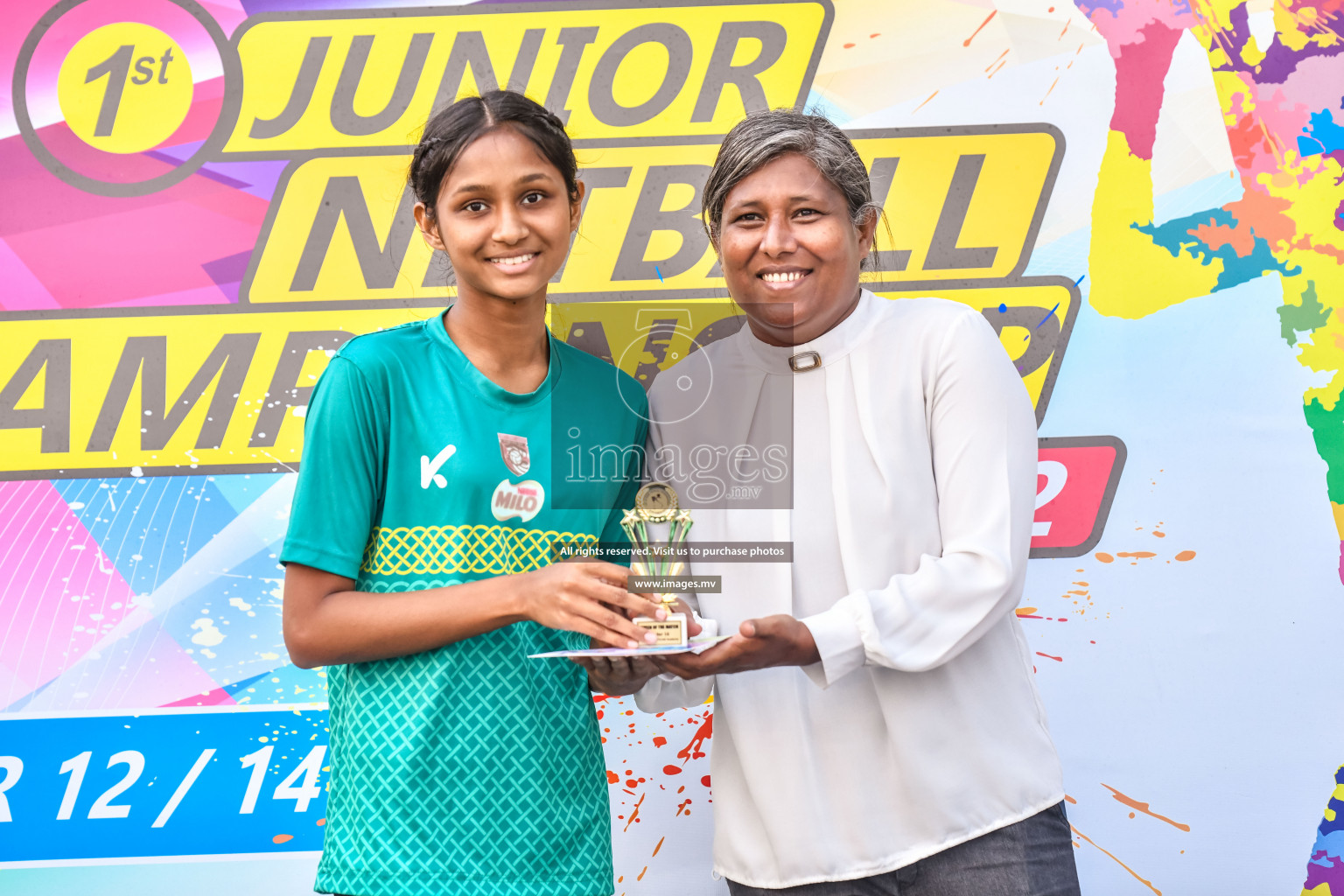 Final of Junior Netball Championship 2022 held in Male', Maldives on 19th March 2022. Photos by Nausham Waheed