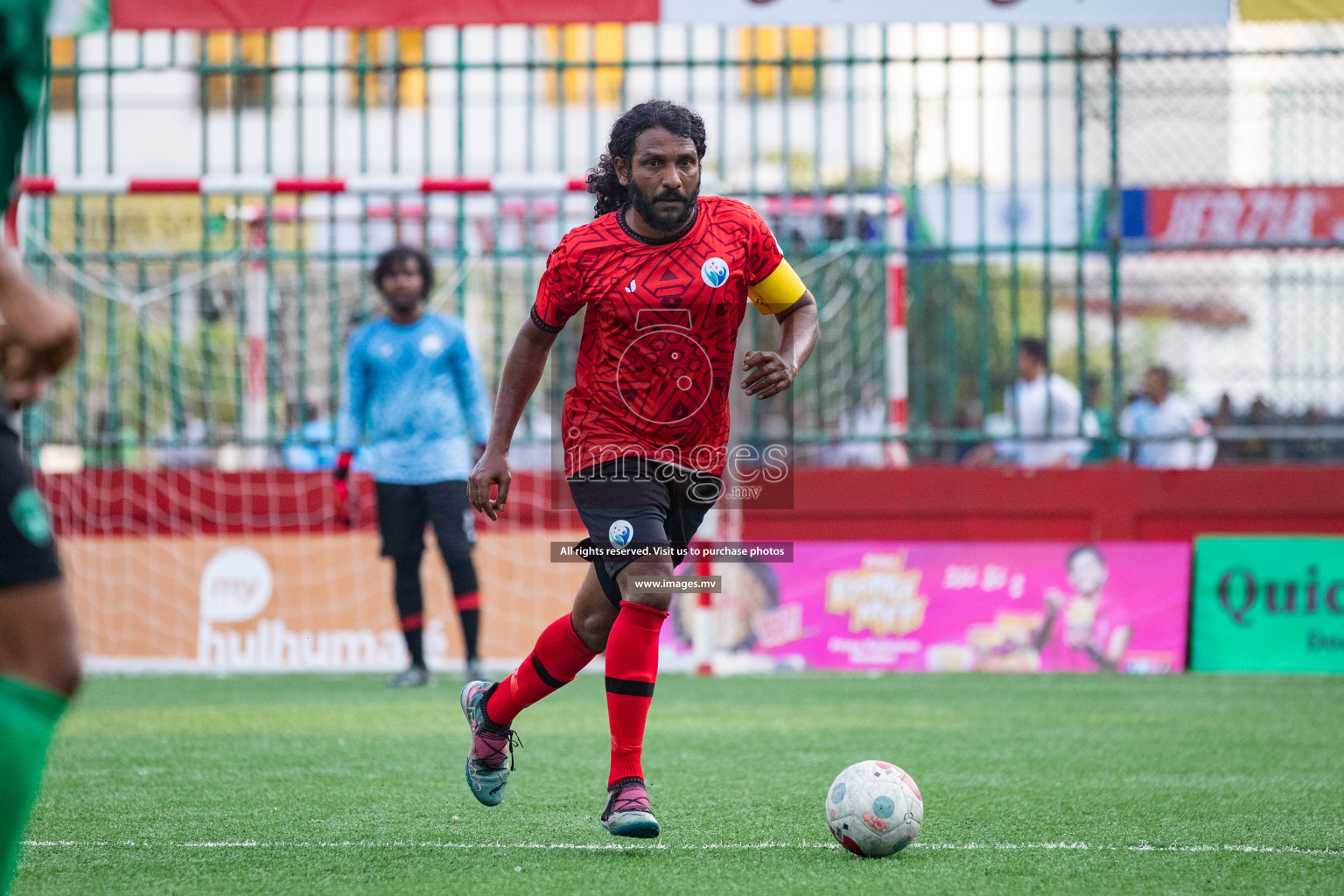 M. Maduvvari vs M. Kolhufushi in Day 6 of Golden Futsal Challenge 2023 on 10 February 2023 in Hulhumale, Male, Maldives