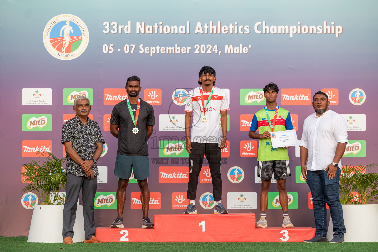 Day 1 of 33rd National Athletics Championship was held in Ekuveni Track at Male', Maldives on Thursday, 5th September 2024. Photos: Shuu Abdul Sattar / images.mv