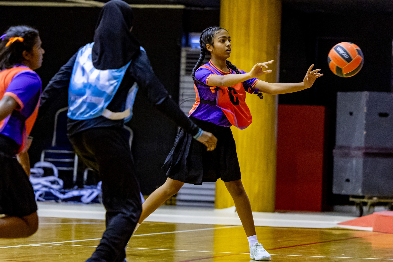 Day 14 of 25th Inter-School Netball Tournament was held in Social Center at Male', Maldives on Sunday, 25th August 2024. Photos: Nausham Waheed / images.mv