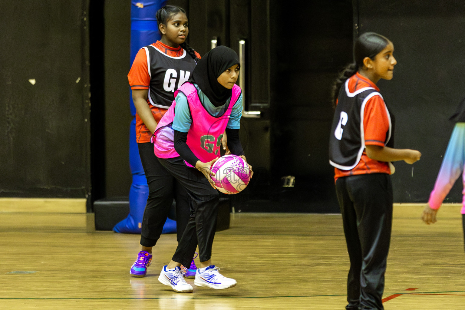 Young Netters A vs AIS Netball Academy in Day 5 of 3rd Netball Junior Championship, held at Social Center on Thursday 23rd January 2025 . Photos: Shuu Abdul Sattar / images.mv