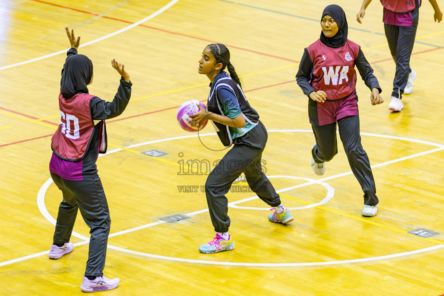 Day 3 of Inter-School Netball Tournament 2025 was held in Social Center Indoor Hall on Monday, 20th October 2025. Photos: Areef Adam / images.mv