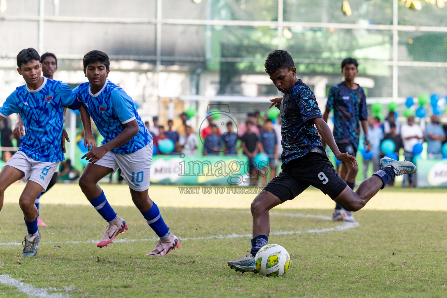 Day 4 of MILO Academy Championship 2024 (U-14) was held in Henveyru Stadium, Male', Maldives on Sunday, 3rd November 2024. Photos: Hassan Simah / Images.mv