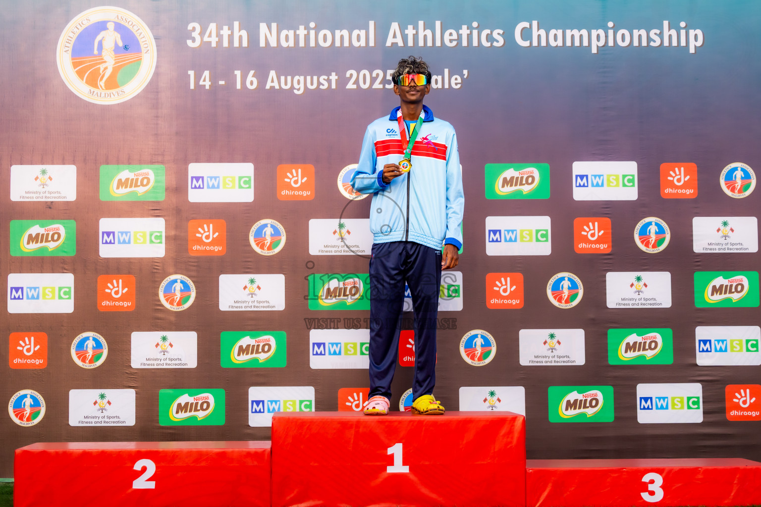 Day 1 of National Athletics Championship 2025 was held at Ekuveni Running Ground in Male', Maldives on Thursday, 14th August 2025. Photos: Nausham Waheed / images.mv