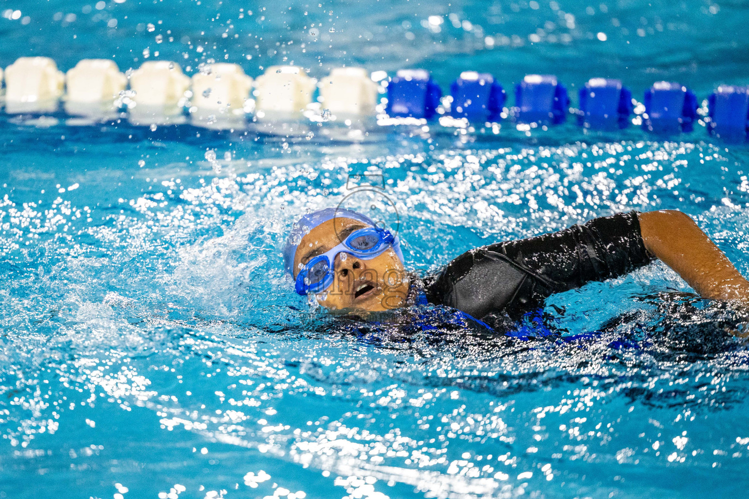 Day 1 of 20th Inter-school Swimming Competition 2024 held in Hulhumale', Maldives on Saturday, 12th October 2024. Photos: Ismail Thoriq / images.mv