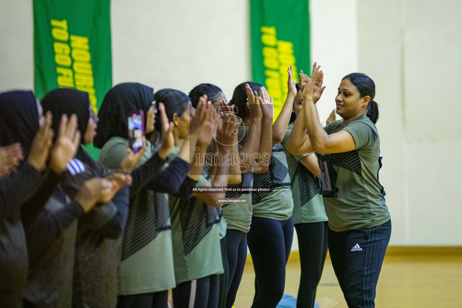 Kulhudhuffushi Youth & R.C vs Club Green Streets in the Finals of Milo National Netball Tournament 2021 (Women's) held on 5th December 2021 in Male', Maldives Photos: Ismail Thoriq / images.mv