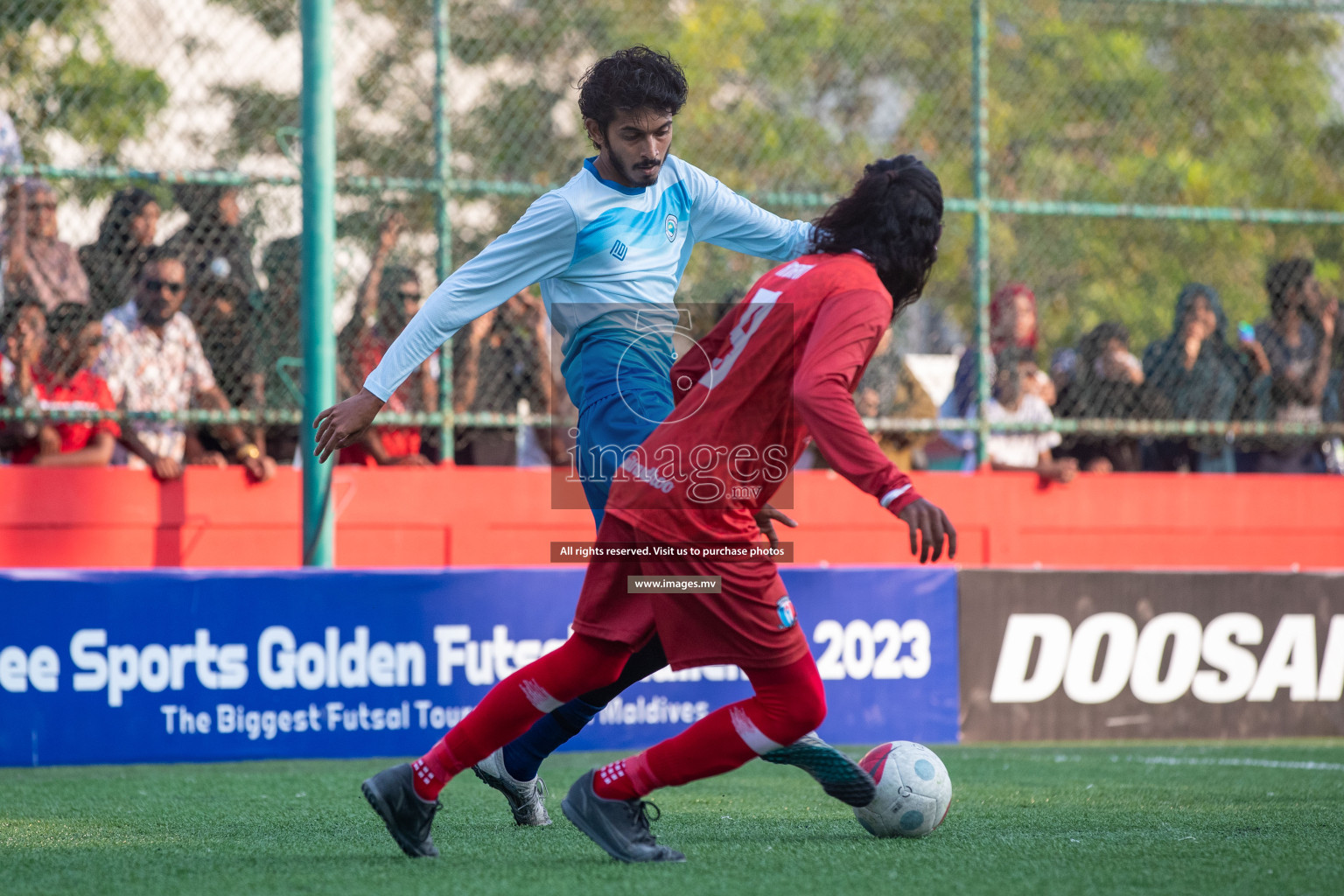 AA. Rasdhoo vs AA. Thoddoo in Day 7 of Golden Futsal Challenge 2023 on 11 February 2023 in Hulhumale, Male, Maldives