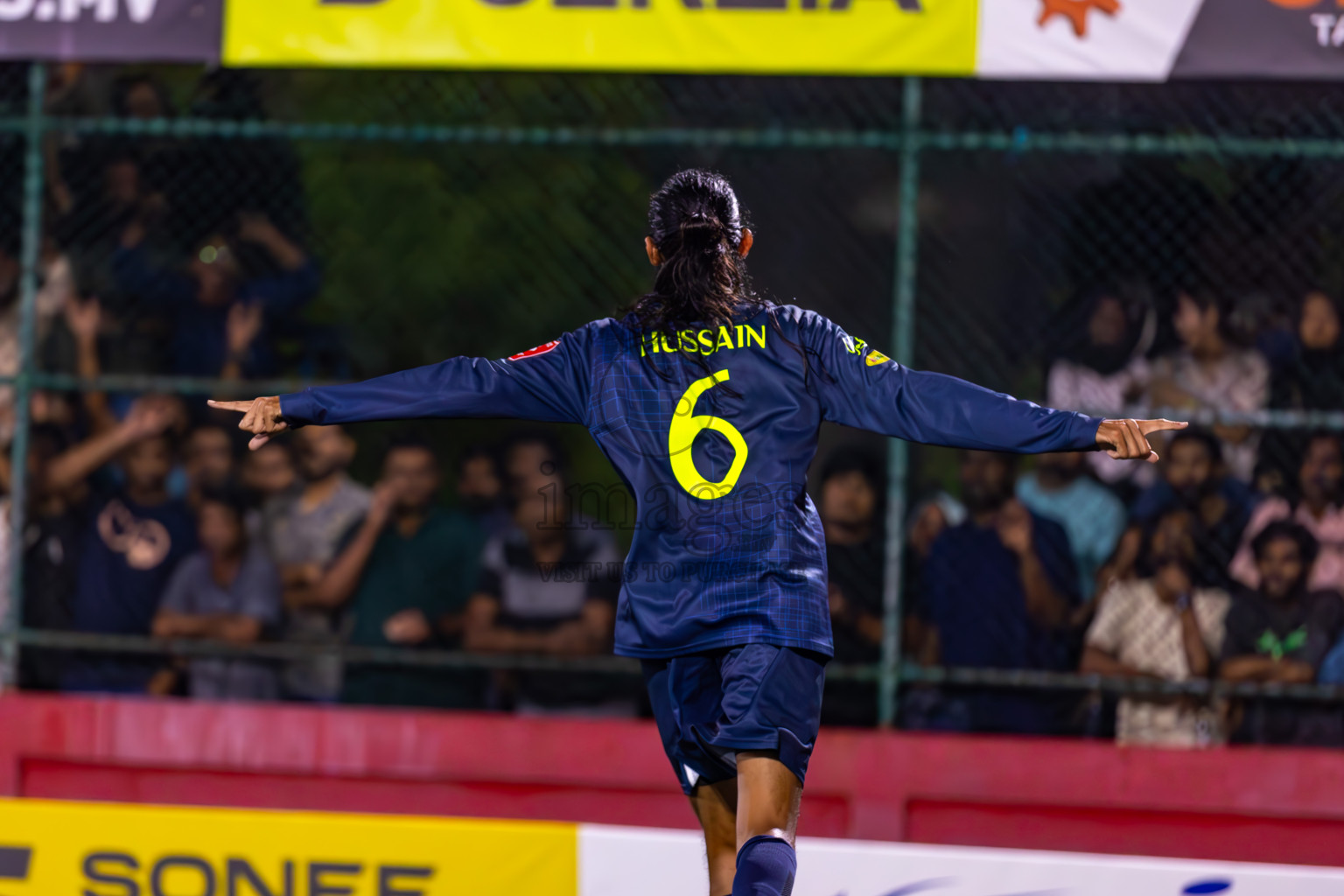 L Maabaidhoo vs L Gan in Day 16 of Golden Futsal Challenge 2024 was held on Tuesday, 30th January 2024, in Hulhumale', Maldives Photos: Ismail Thoriq / images.mv