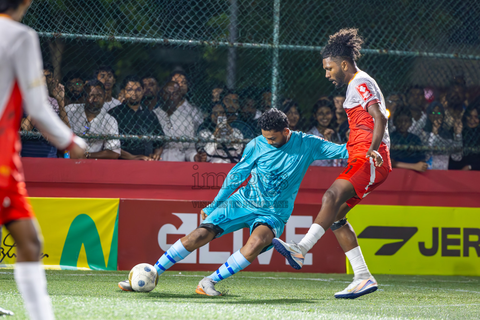 AA Mathiveri vs AA Thoddoo in Zone Round on Day 27 of Golden Futsal Challenge 2025 was held on Friday , 31st January 2025, in Hulhumale', Maldives. Photos: Ismail Thoriq / images.mv