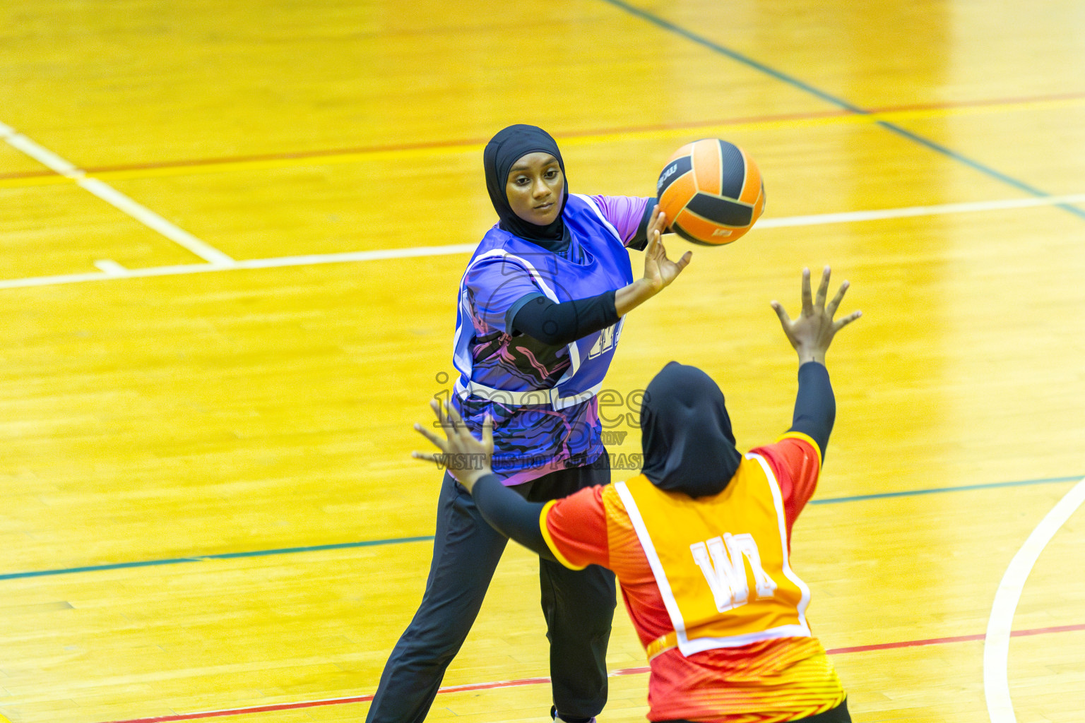 Day 4 of 21st National Netball Tournament was held in Social Canter at Male', Maldives on Saturday, 11th May 2024. Photos: Mohamed Mahfooz Moosa / images.mv