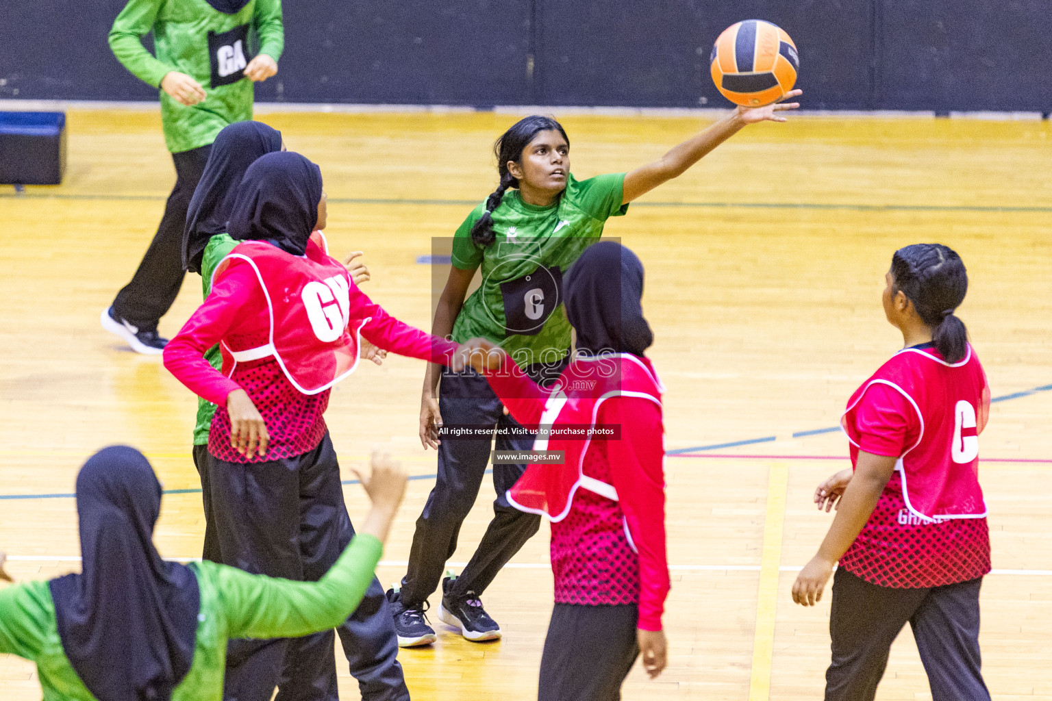 Day4 of 24th Interschool Netball Tournament 2023 was held in Social Center, Male', Maldives on 30th October 2023. Photos: Nausham Waheed / images.mv