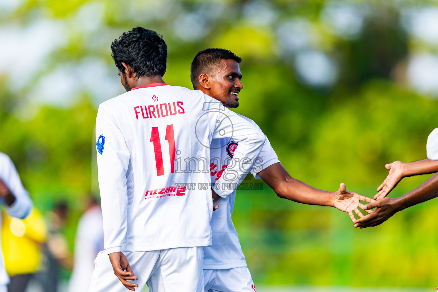 Furious FC vs JT Sports from Manadhoo Council Cup 2024 in N Manadhoo Maldives on Saturday, 24th February 2023. Photos: Nausham Waheed / images.mv