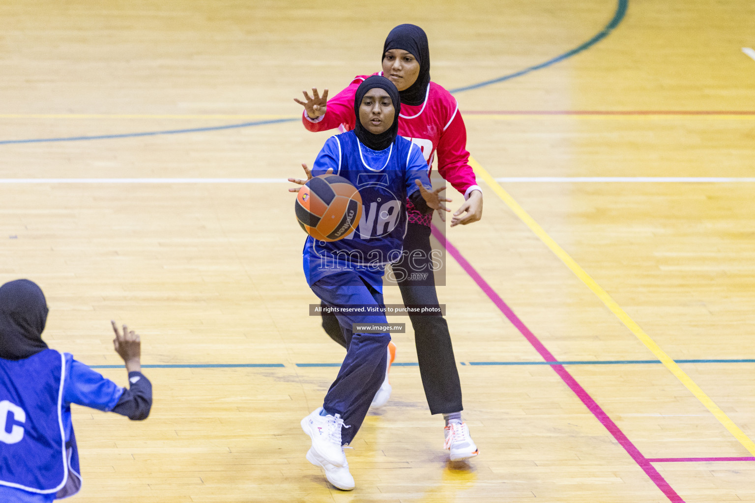 Day6 of 24th Interschool Netball Tournament 2023 was held in Social Center, Male', Maldives on 1st November 2023. Photos: Nausham Waheed / images.mv