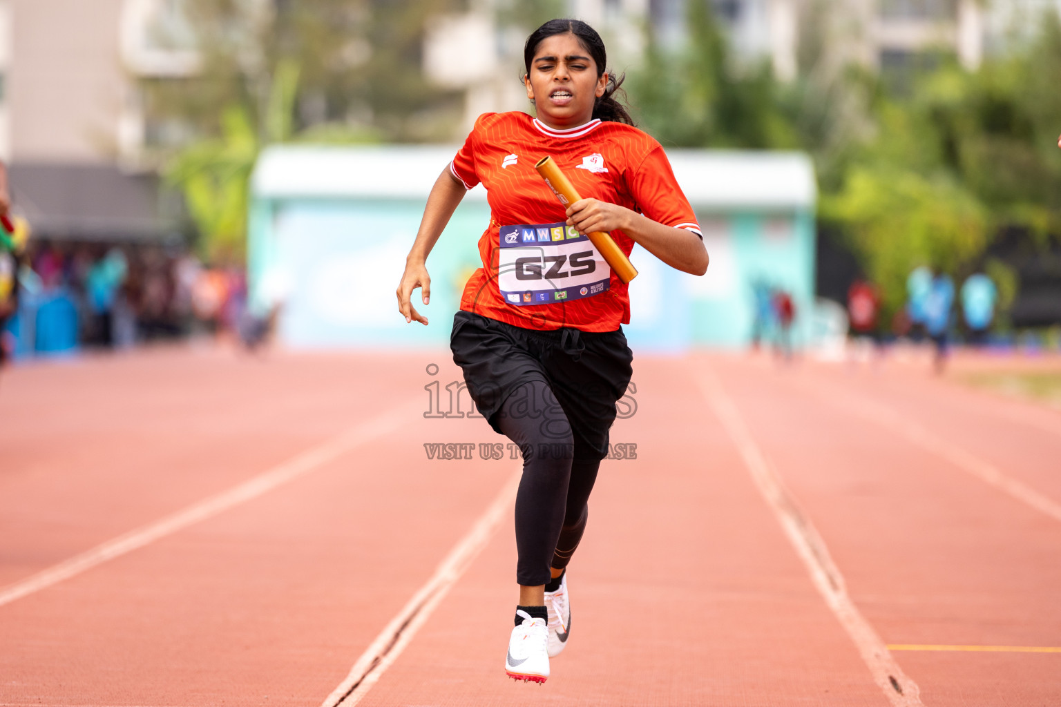 Day 6 of MWSC Interschool Athletics Championships 2024 held in Hulhumale Running Track, Hulhumale, Maldives on Thursday, 14th November 2024. Photos by: Ismail Thoriq / Images.mv