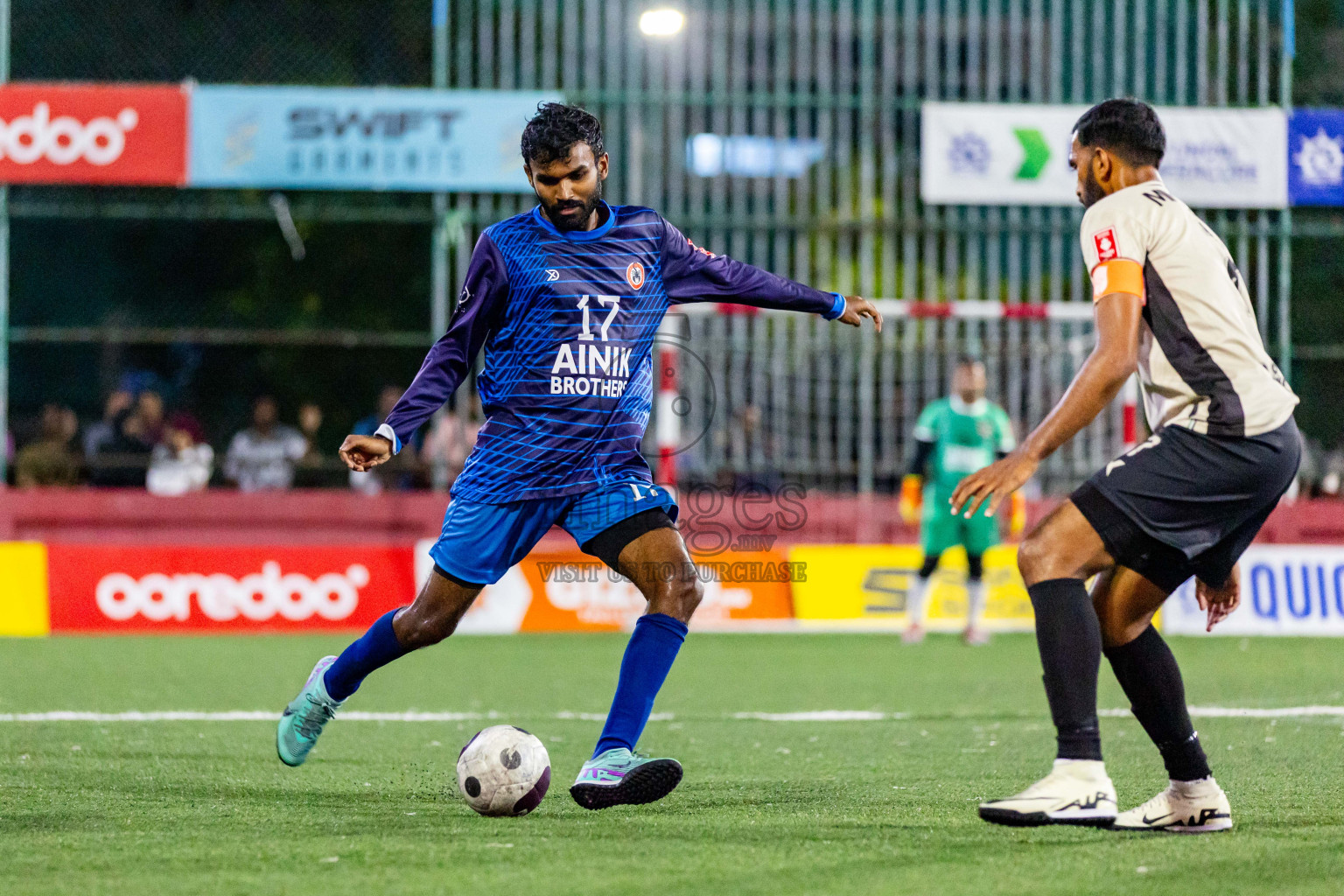 Lh Hinnavaru vs Lh Kurendhoo in Day 29 of Golden Futsal Challenge 2024 was held on Tuesday , 13th February 2024 in Hulhumale', Maldives Photos: Nausham Waheed / images.mv