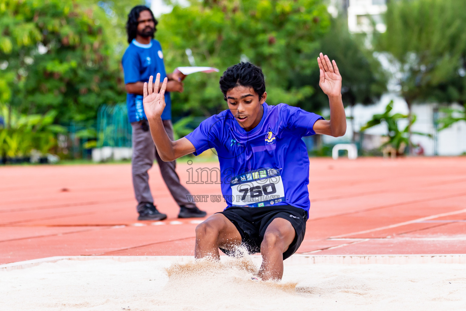 Day 3 of MWSC Interschool Athletics Championships 2024 held in Hulhumale Running Track, Hulhumale, Maldives on Monday, 11th November 2024. Photos by:  Nausham Waheed / Images.mv