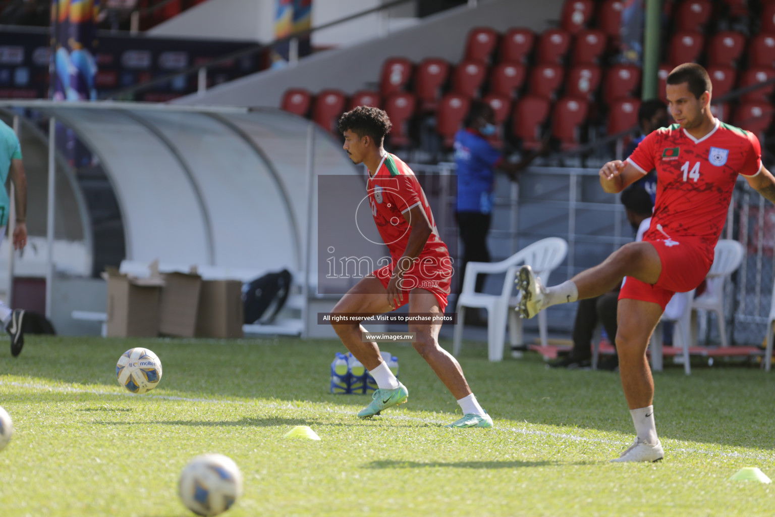 Bangladesh vs India in SAFF Championship 2021 held on 1st October 2021 in Galolhu National Stadium, Male', Maldives