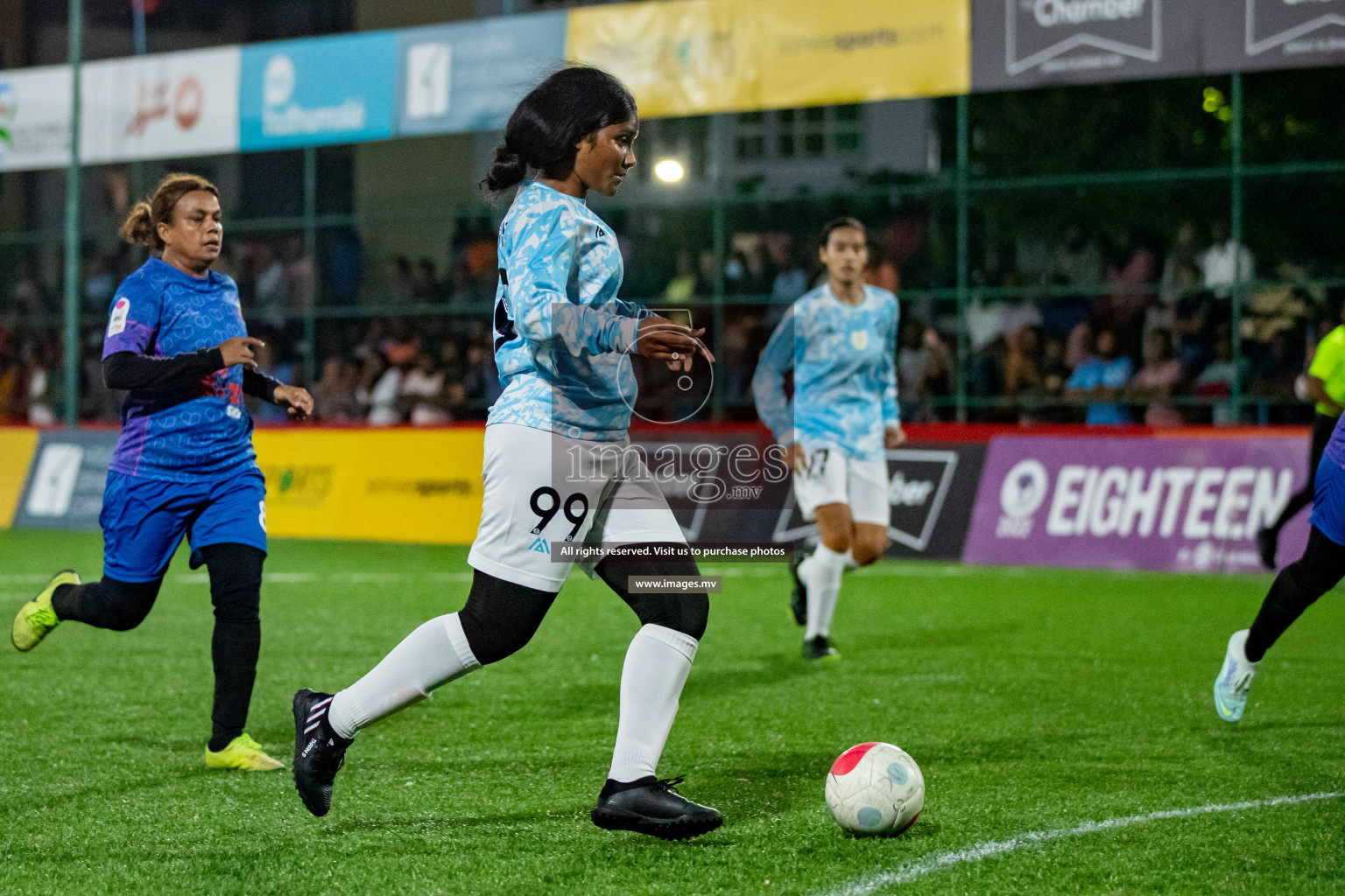 MPL vs Club MYS in Eighteen Thirty Women's Futsal Fiesta 2022 was held in Hulhumale', Maldives on Monday, 21st October 2022. Photos: Hassan Simah / images.mv