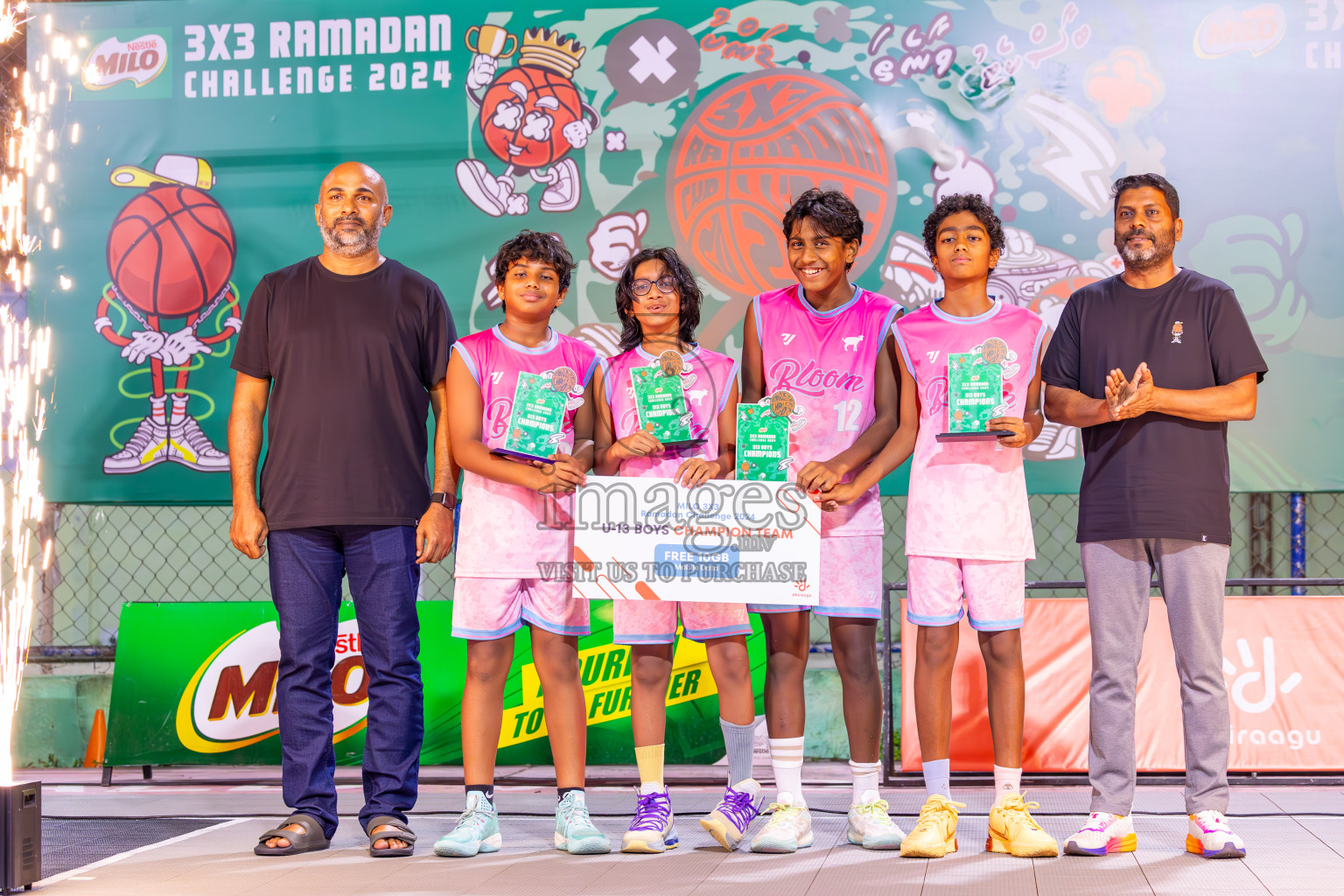 Final Day of MILO Ramadan 3x3 Challenge 2024 was held in Ekuveni Outdoor Basketball Court at Male', Maldives on Tuesday, 19th March 2024.
Photos: Ismail Thoriq / images.mv