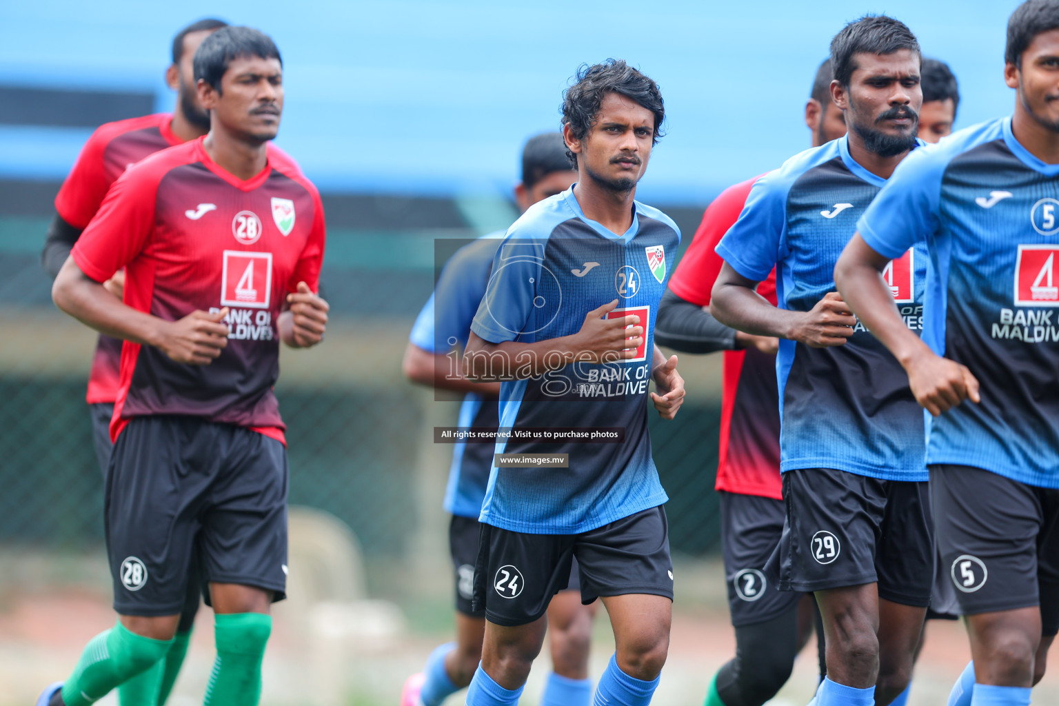 Maldives Practice Sessions on 26 June 2023 before their match in Bangabandhu SAFF Championship 2023 held in Bengaluru Football Ground