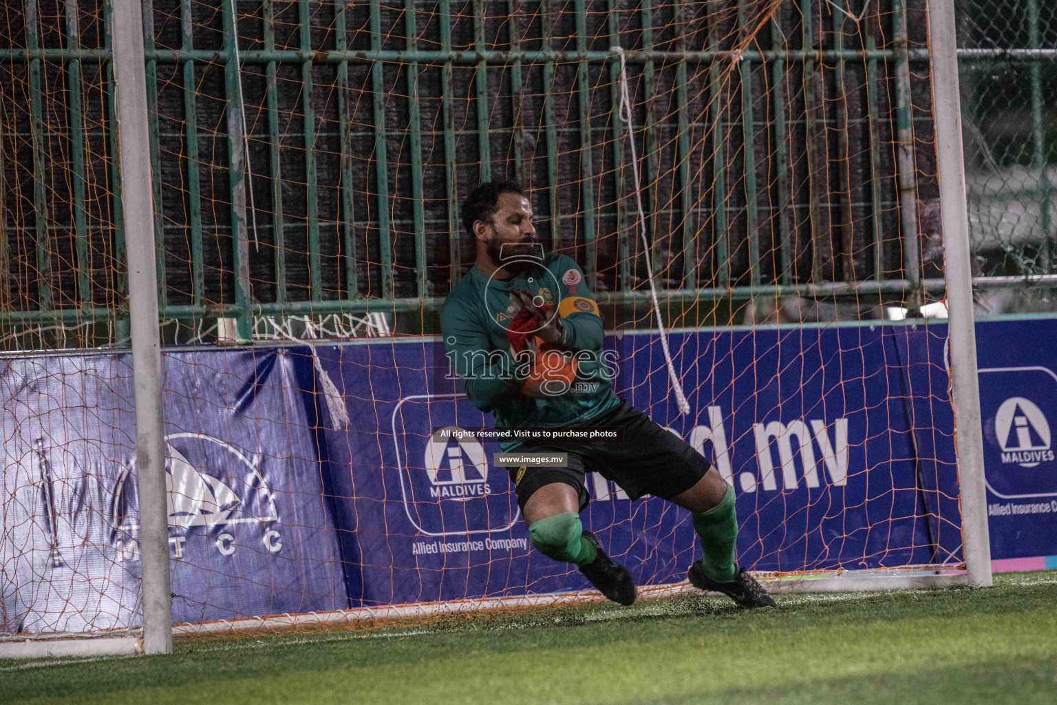 Prison Club vs MACL in the Quarter Finals of Club Maldives 2021 held at Hulhumale;, on 12th December 2021 Photos: Nausham / images.mv