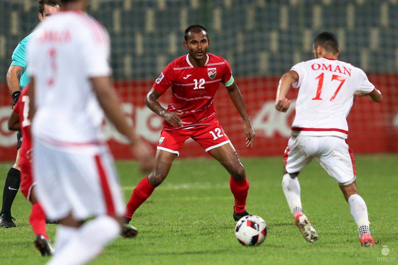 Asian Cup Qualifier between Maldives and Oman in National Stadium, on 10 October 2017 Male' Maldives. ( Images.mv Photo: Abdulla Abeedh )