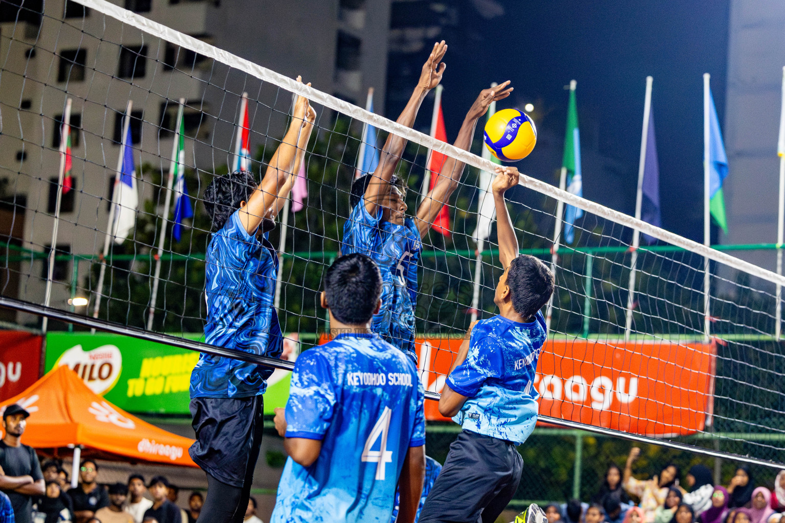 Day 11 of Interschool Volleyball Tournament 2024 was held in Ekuveni Volleyball Court at Male', Maldives on Monday, 2nd December 2024. Photos: Nausham Waheed / images.mv