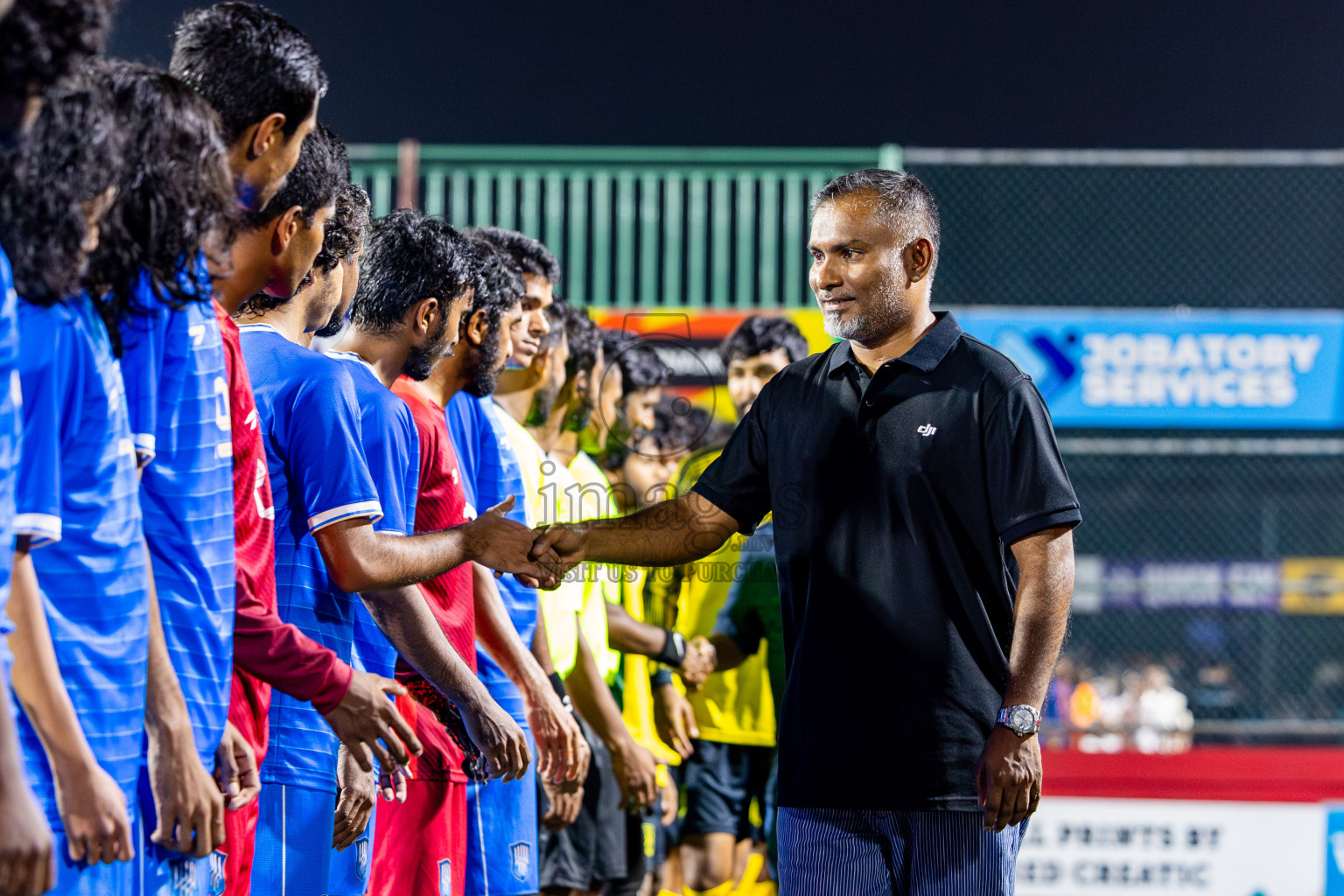Lh Naifaru vs Lh Kurendhoo in Lhaviyani Atoll Finals Day 26 of Golden Futsal Challenge 2025 was held on Thursday , 30th January 2025, in Hulhumale', Maldives. Photos: Nausham Waheed / images.mv