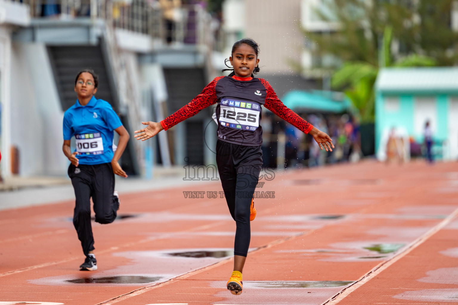 Day 1 of MWSC Interschool Athletics Championships 2024 held in Hulhumale Running Track, Hulhumale, Maldives on Saturday, 9th November 2024. 
Photos by: Ismail Thoriq, Hassan Simah / Images.mv