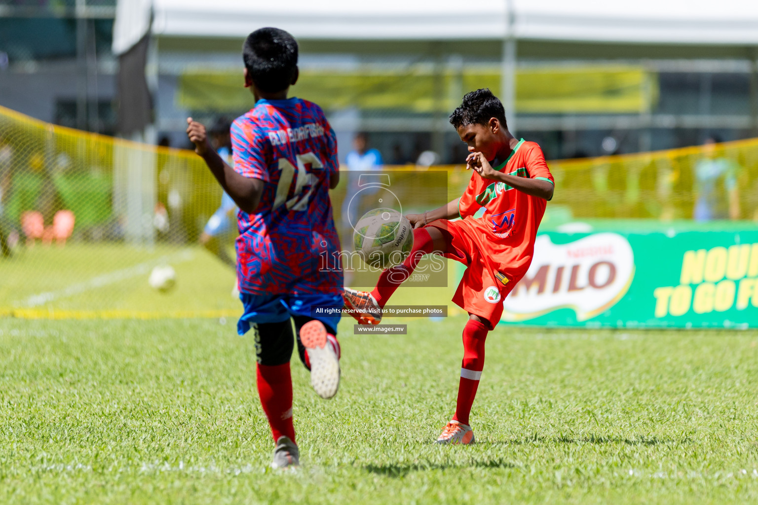 Day 1 of MILO Academy Championship 2023 (U12) was held in Henveiru Football Grounds, Male', Maldives, on Friday, 18th August 2023.