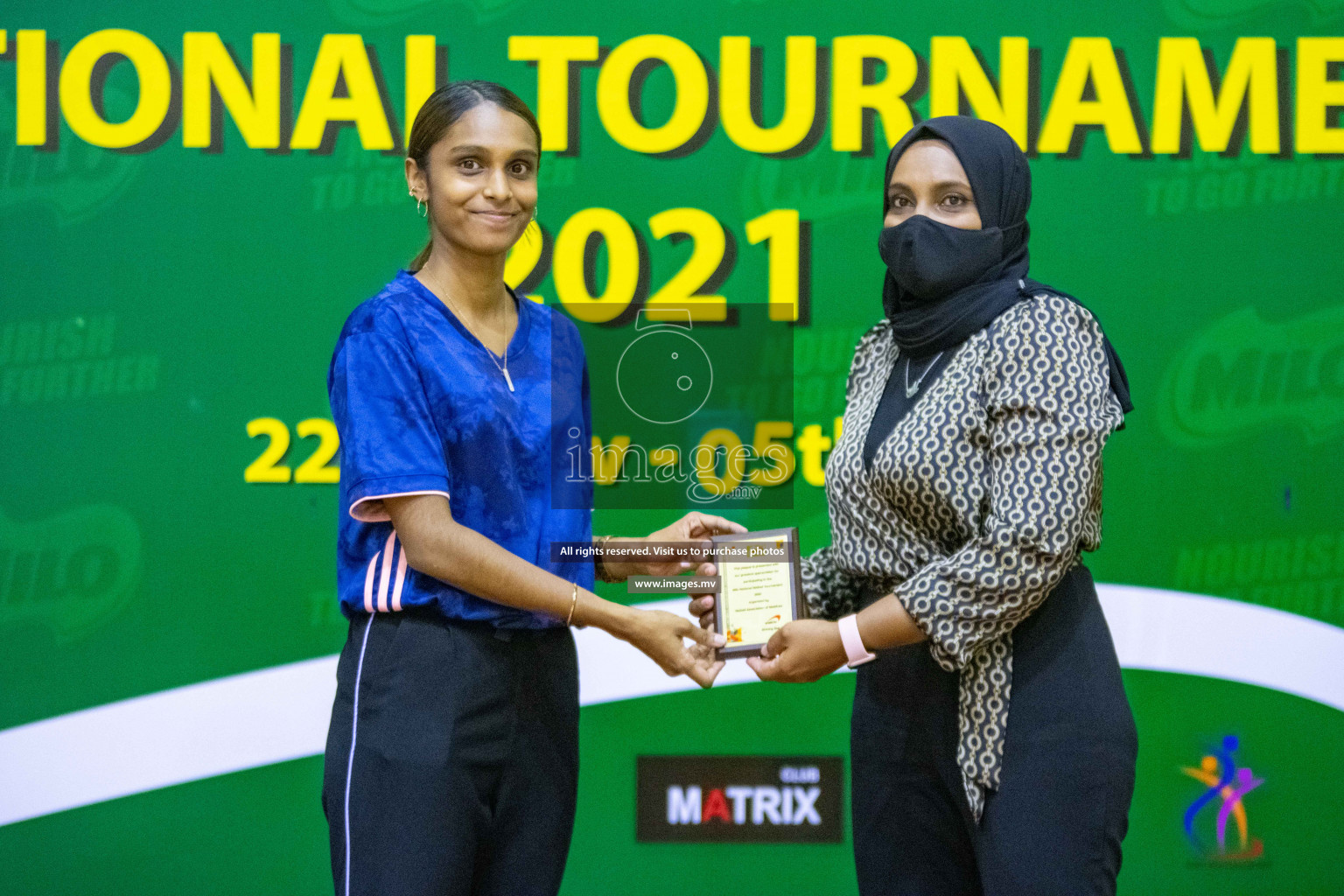 Kulhudhuffushi Youth & R.C vs Club Green Streets in the Finals of Milo National Netball Tournament 2021 (Women's) held on 5th December 2021 in Male', Maldives Photos: Ismail Thoriq / images.mv