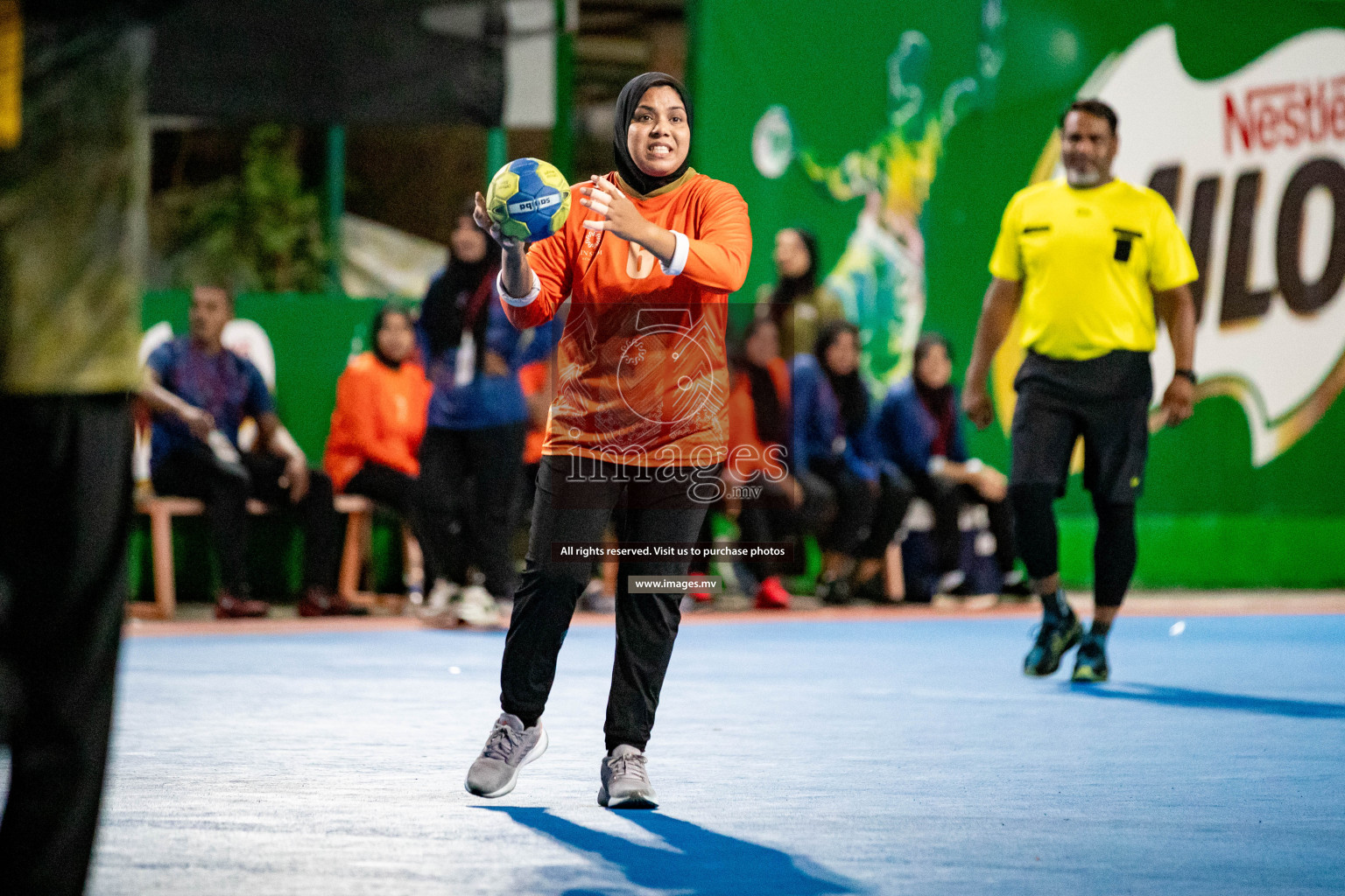 Day 8 of 7th Inter-Office/Company Handball Tournament 2023, held in Handball ground, Male', Maldives on Friday, 23rd September 2023 Photos: Hassan Simah/ Images.mv