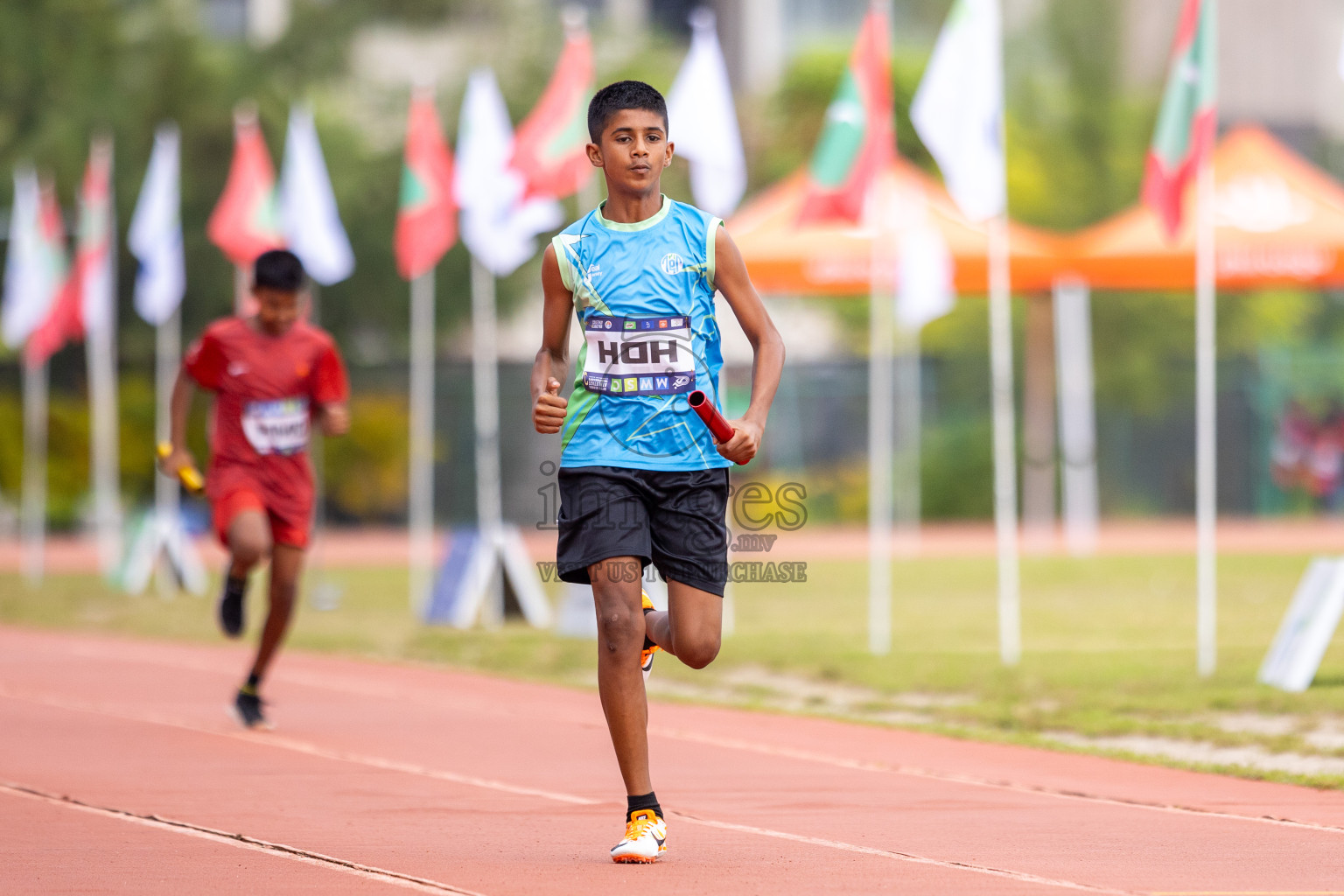 Day 5 of MWSC Interschool Athletics Championships 2024 held in Hulhumale Running Track, Hulhumale, Maldives on Wednesday, 13th November 2024. Photos by: Raif Yoosuf / Images.mv