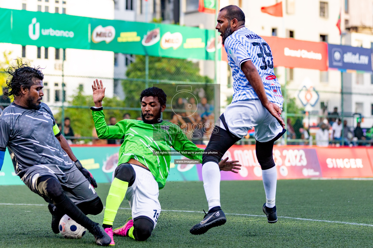 TEAM DJA vs TRC - Transport in Club Maldives Cup Classic 2023 held in Hulhumale, Maldives, on Wednesday, 19th July 2023 Photos: Hassan Simah  / images.mv