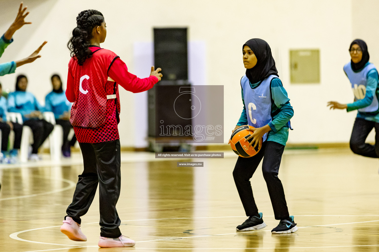 Day 8 of 24th Interschool Netball Tournament 2023 was held in Social Center, Male', Maldives on 3rd November 2023. Photos: Hassan Simah, Nausham Waheed / images.mv