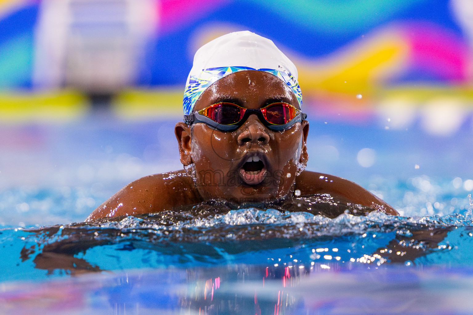 Day 1 of BML 5th National Swimming Kids Festival 2024 held in Hulhumale', Maldives on Monday, 18th November 2024. Photos: Nausham Waheed / images.mv