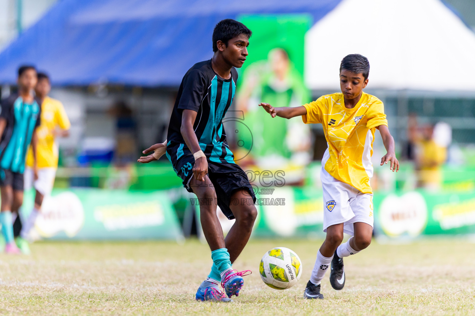 Day 5 of MILO Academy Championship 2025 (U14) was held on Monday, 3rd November 2025 at Henveiru Football Grounds, Male', Maldives . Photos: Nausham Waheed / images.mv