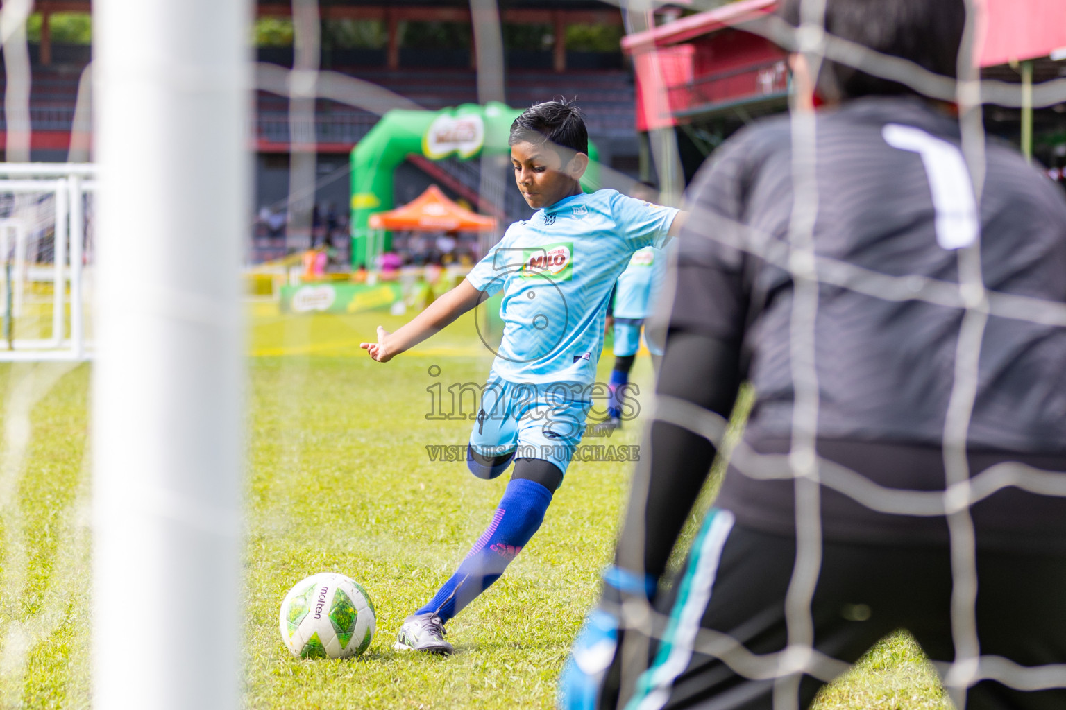 Day 2 of MILO Kids Football Fiesta was held at National Stadium in Male', Maldives on Saturday, 24th February 2024.