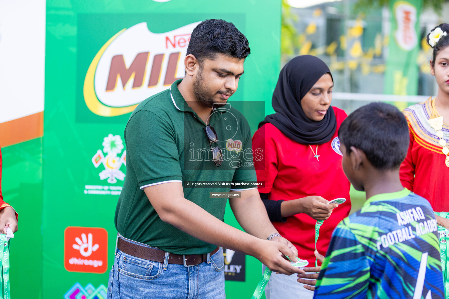 Day 2 of MILO Academy Championship 2023 (U12) was held in Henveiru Football Grounds, Male', Maldives, on Saturday, 19th August 2023. Photos: Nausham Waheedh / images.mv