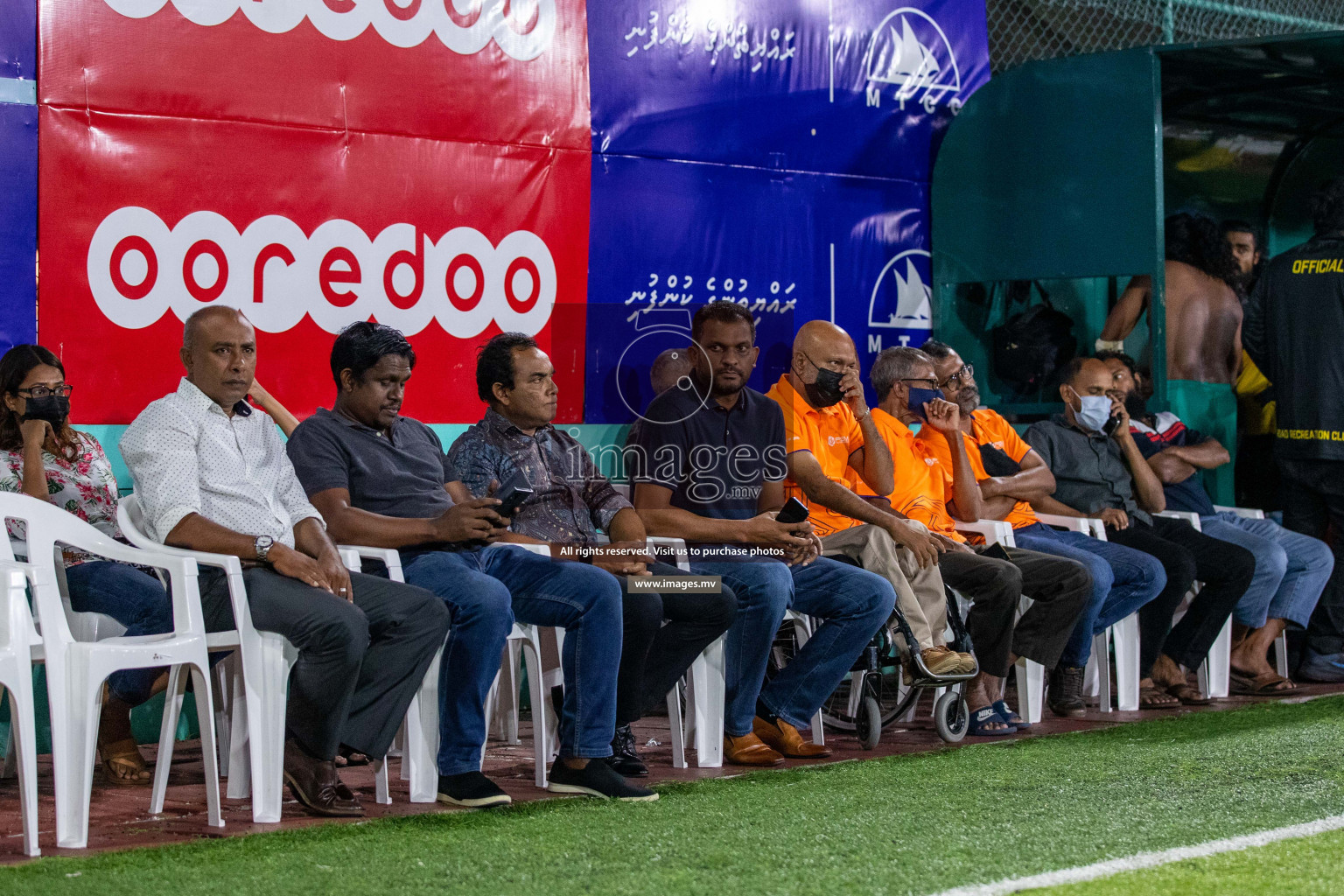 RRC Vs FSM in the Semi Finals of Club Maldives 2021 held in Hulhumale, Maldives on 19 December 2021. Photos: Ismail Thoriq / images.mv