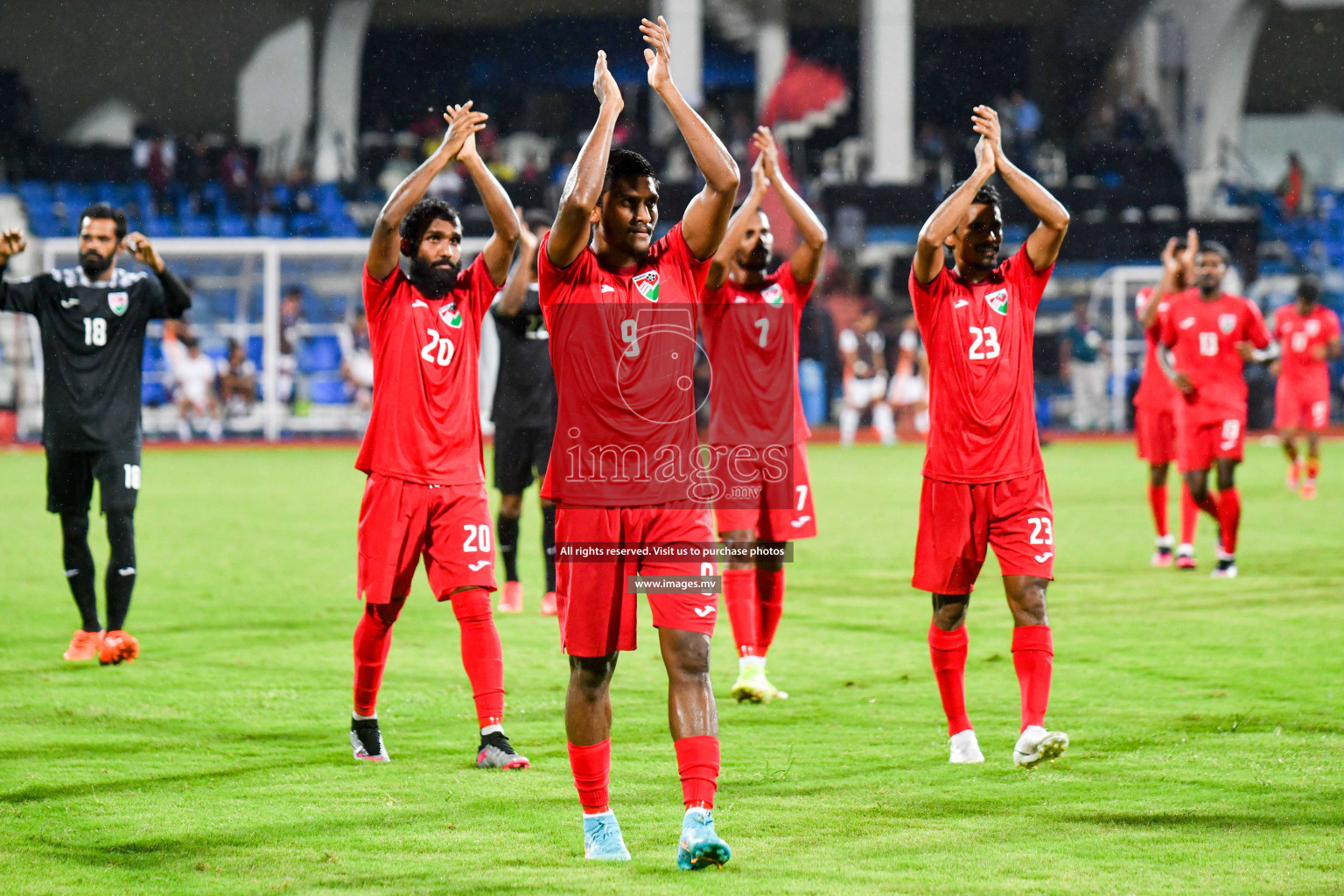 Maldives vs Bhutan in SAFF Championship 2023 held in Sree Kanteerava Stadium, Bengaluru, India, on Wednesday, 22nd June 2023. Photos: Nausham Waheed / images.mv