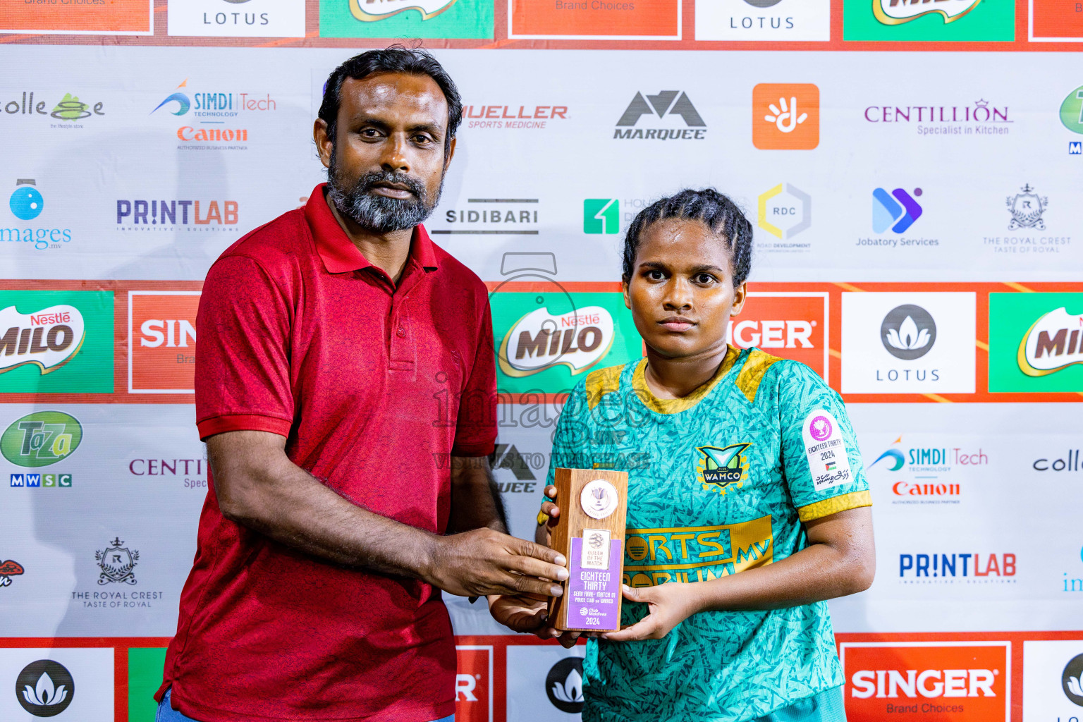 WAMCO vs POLICE CLUB in Eighteen Thirty 2024 2024 held in Rehendi Futsal Ground, Hulhumale', Maldives on Monday, 16th September 2024. Photos: Shu / images.mv