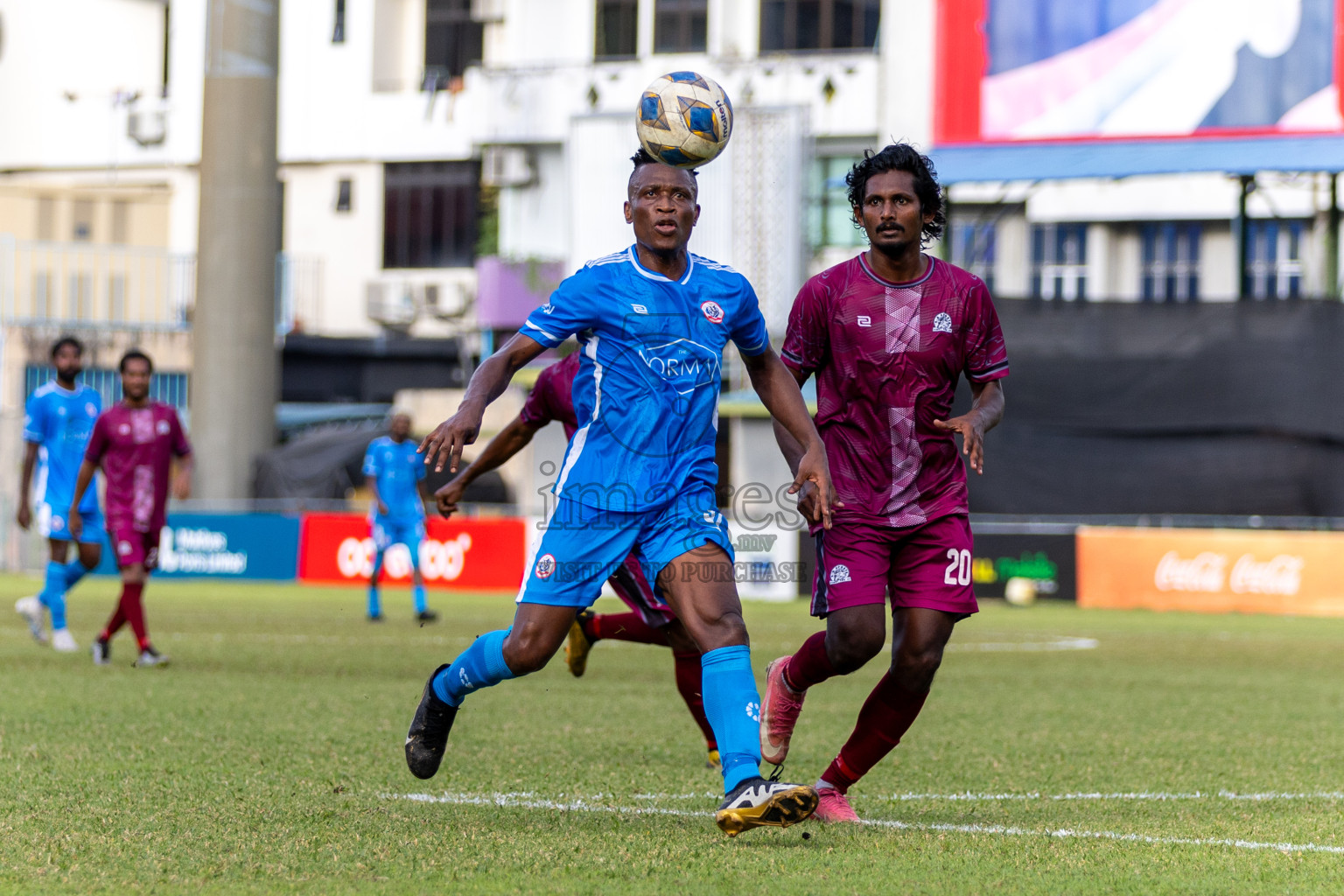 Man Ode SC vs B G Sports Club in the Quarter Final of Second Division 2023 in Male' Maldives on Monday, 5th February 2023. Photos: Nausham Waheed / images.mv