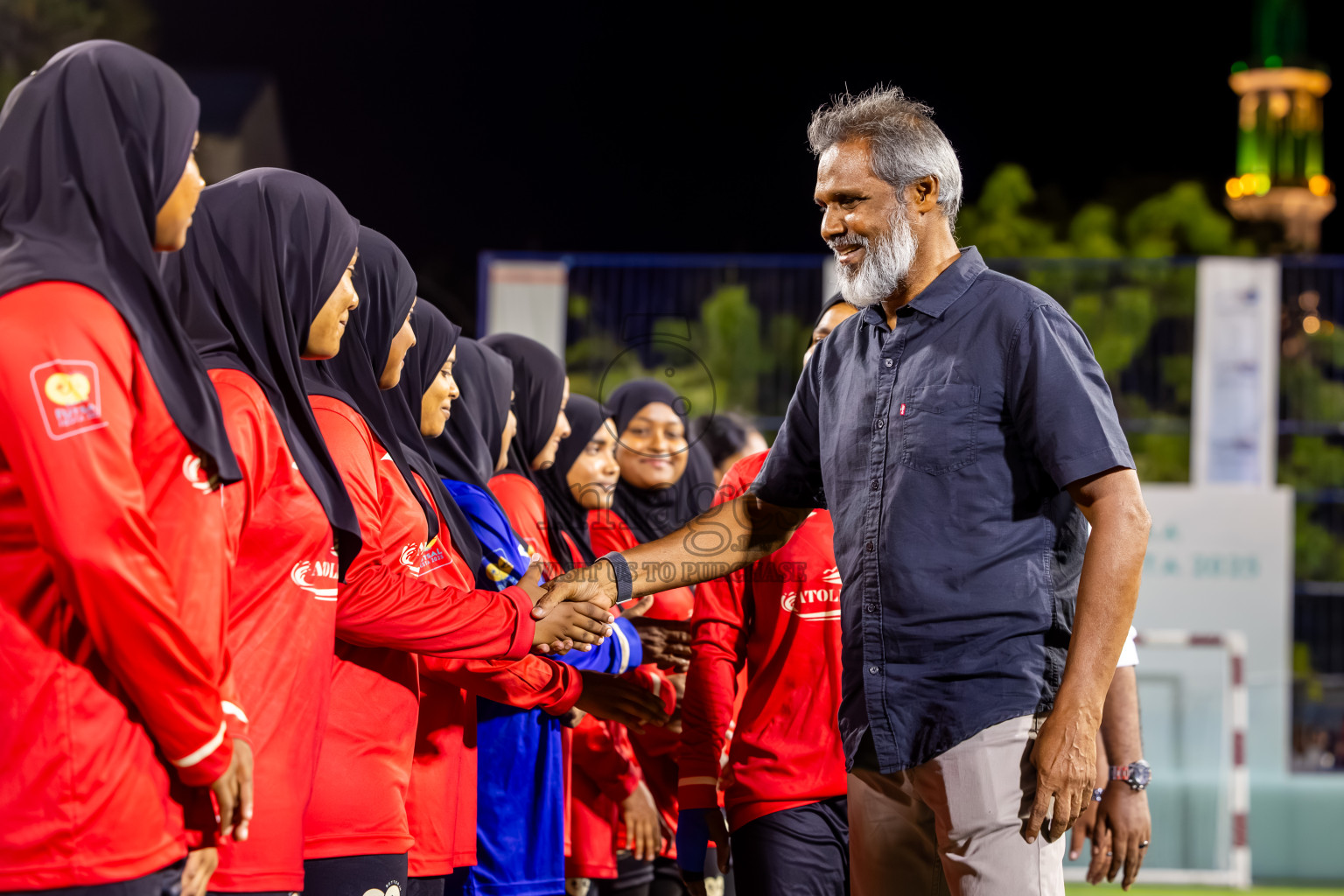 Goidhoo vs Dhonfan in the finals of Better in Baa Futsal Fiesta 2025 woman's division held in B. Eydhafushi, Maldives on Monday, 17th November 2025. Photos: Nausham Waheed / images.mv