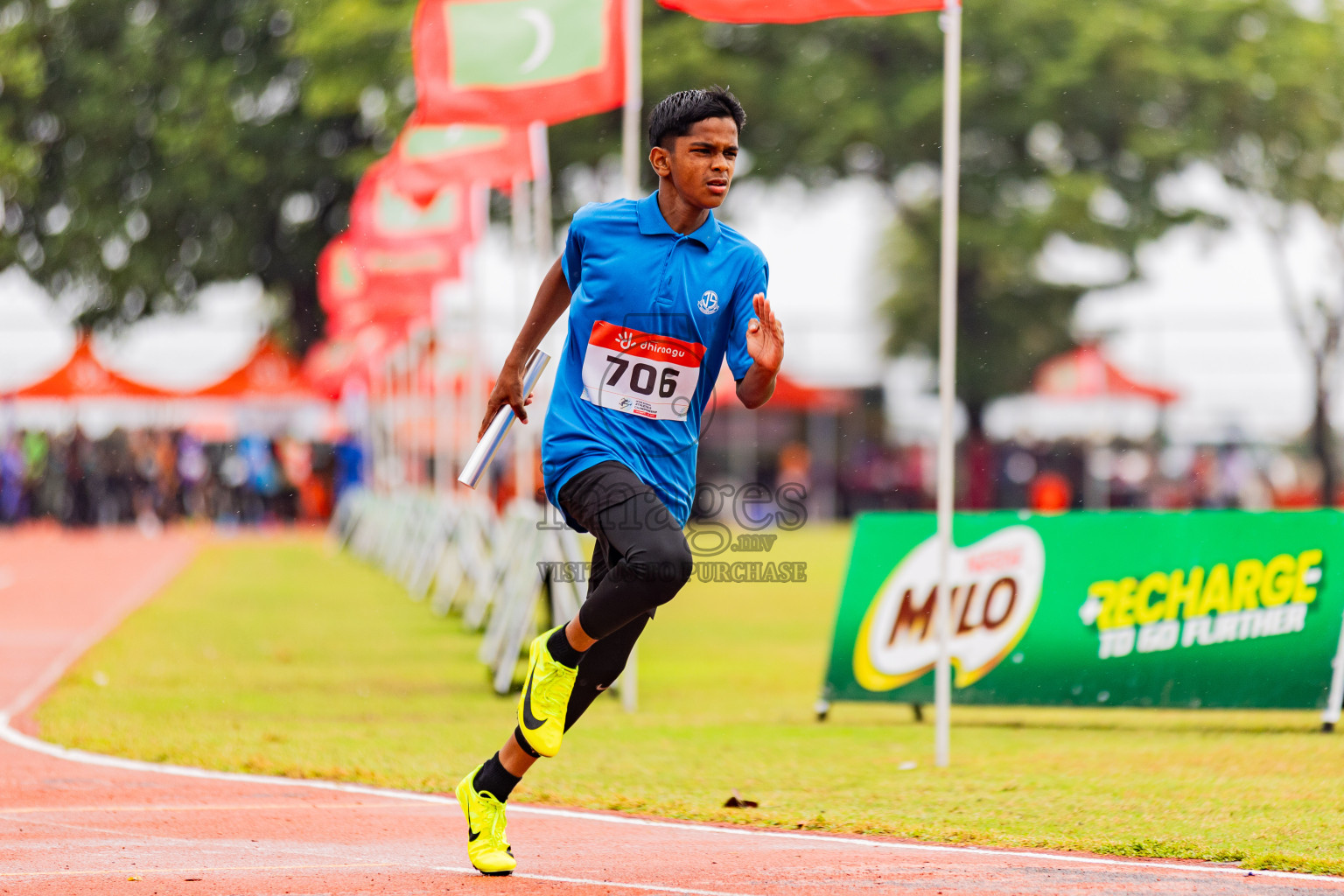 Day 6 of Inter-school Athletics Championship 2025 held in Ekuveni Synthetic Track, Male', Maldives on Sunday, 12th October 2025. Photos by: Areef Adam / Images.mv