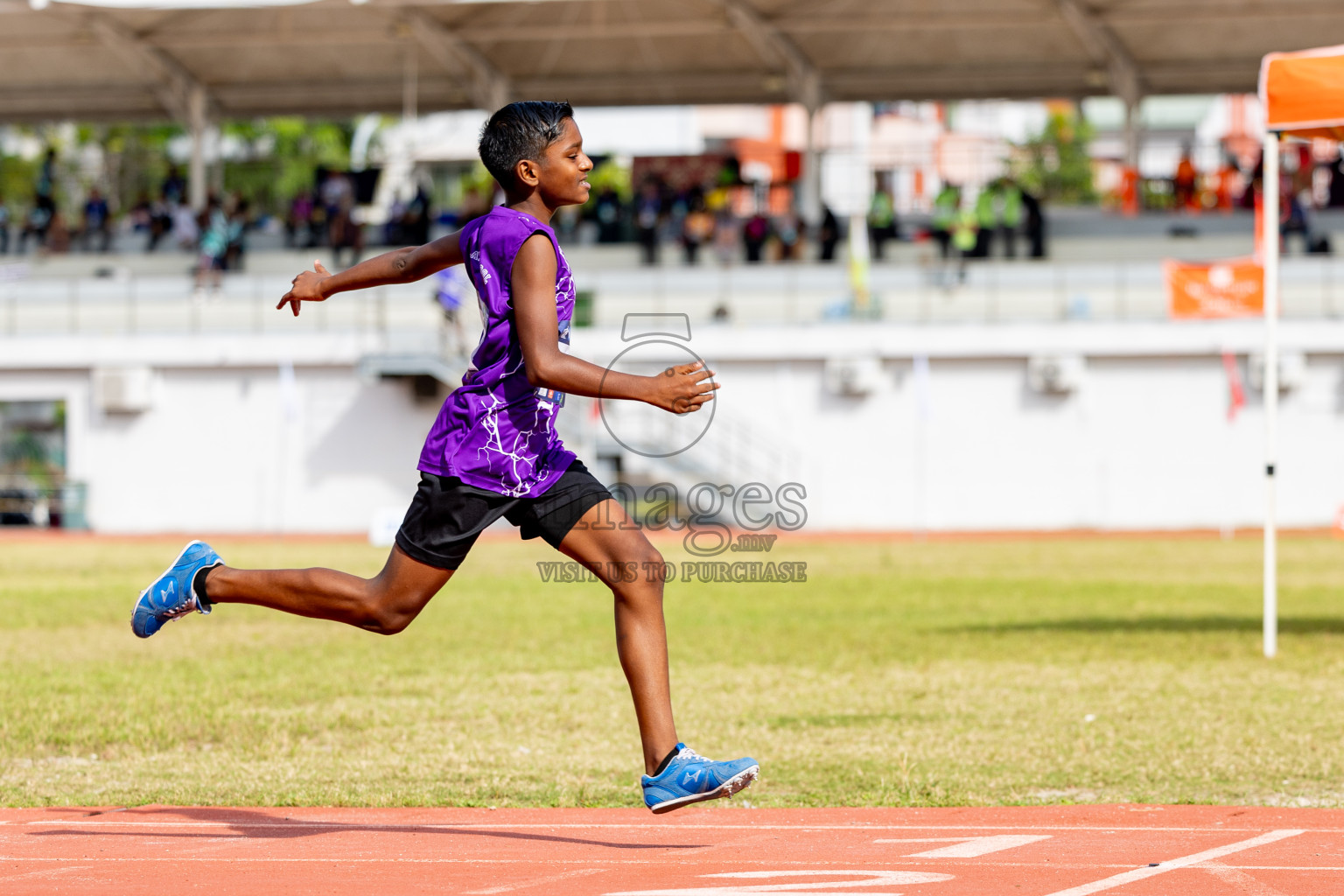 Day 2 of MWSC Interschool Athletics Championships 2024 held in Hulhumale Running Track, Hulhumale, Maldives on Sunday, 10th November 2024. 
Photos by: Hassan Simah / Images.mv