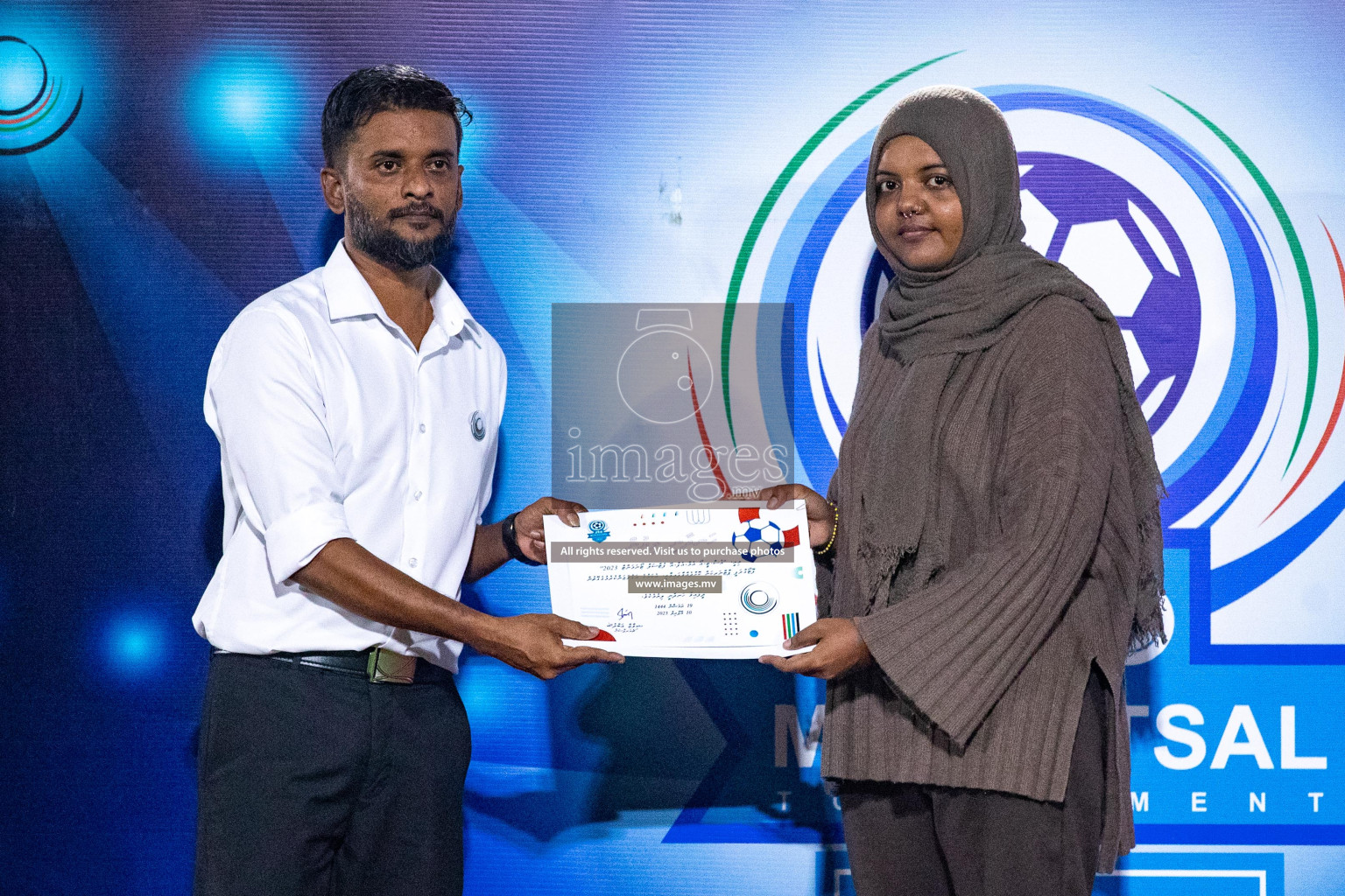 Final of MFA Futsal Tournament 2023 on 10th April 2023 held in Hulhumale'. Photos: Nausham waheed /images.mv