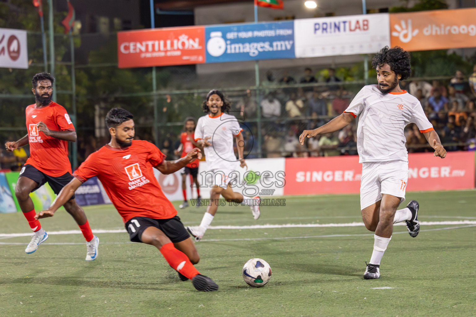 United BML vs Dhiraagu in Round of 16 of Club Maldives Cup 2024 held in Rehendi Futsal Ground, Hulhumale', Maldives on Tuesday, 8th October 2024. Photos: Ismail Thoriq / images.mv