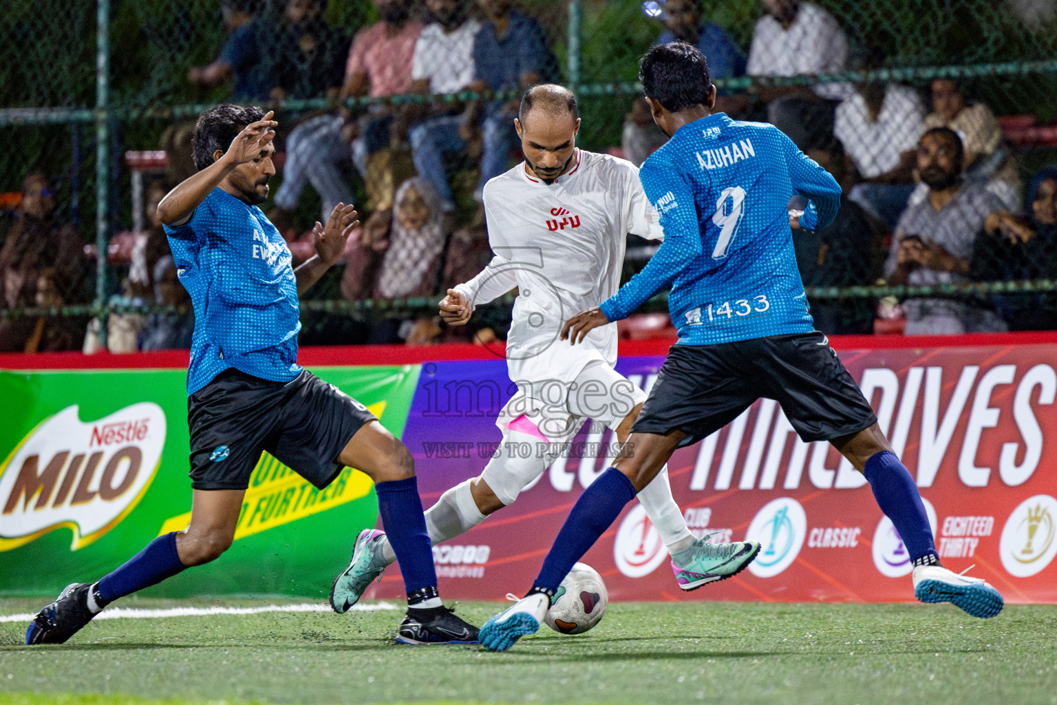 TEAM BADHAHI vs CRIMINAL COURT in Club Maldives Classic 2024 held in Rehendi Futsal Ground, Hulhumale', Maldives on Saturday, 14th September 2024. Photos: Nausham Waheed / images.mv