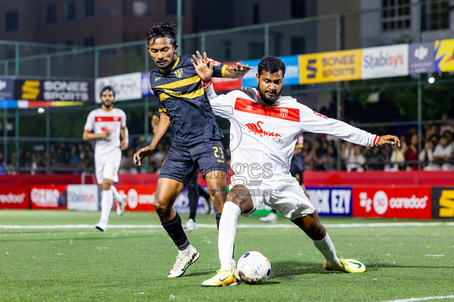 HA Utheemu vs HA Muraidhoo in Day 13 of Golden Futsal Challenge 2025 was held on Friday, 17th January 2025, in Hulhumale', Maldives. Photos: Nausham Waheed / images.mv